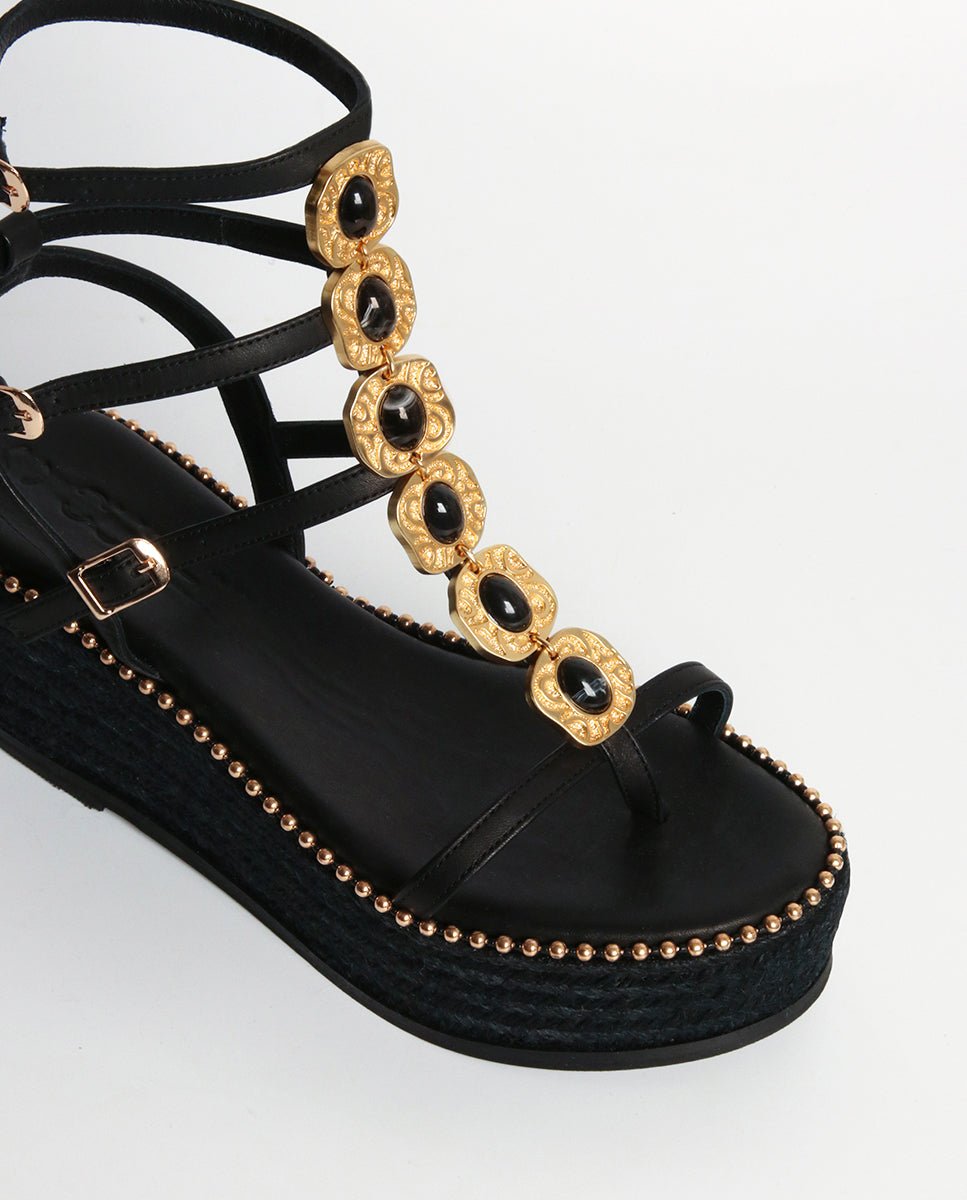 Sandalias Tessa Cuña Black 7 - cuchy.es