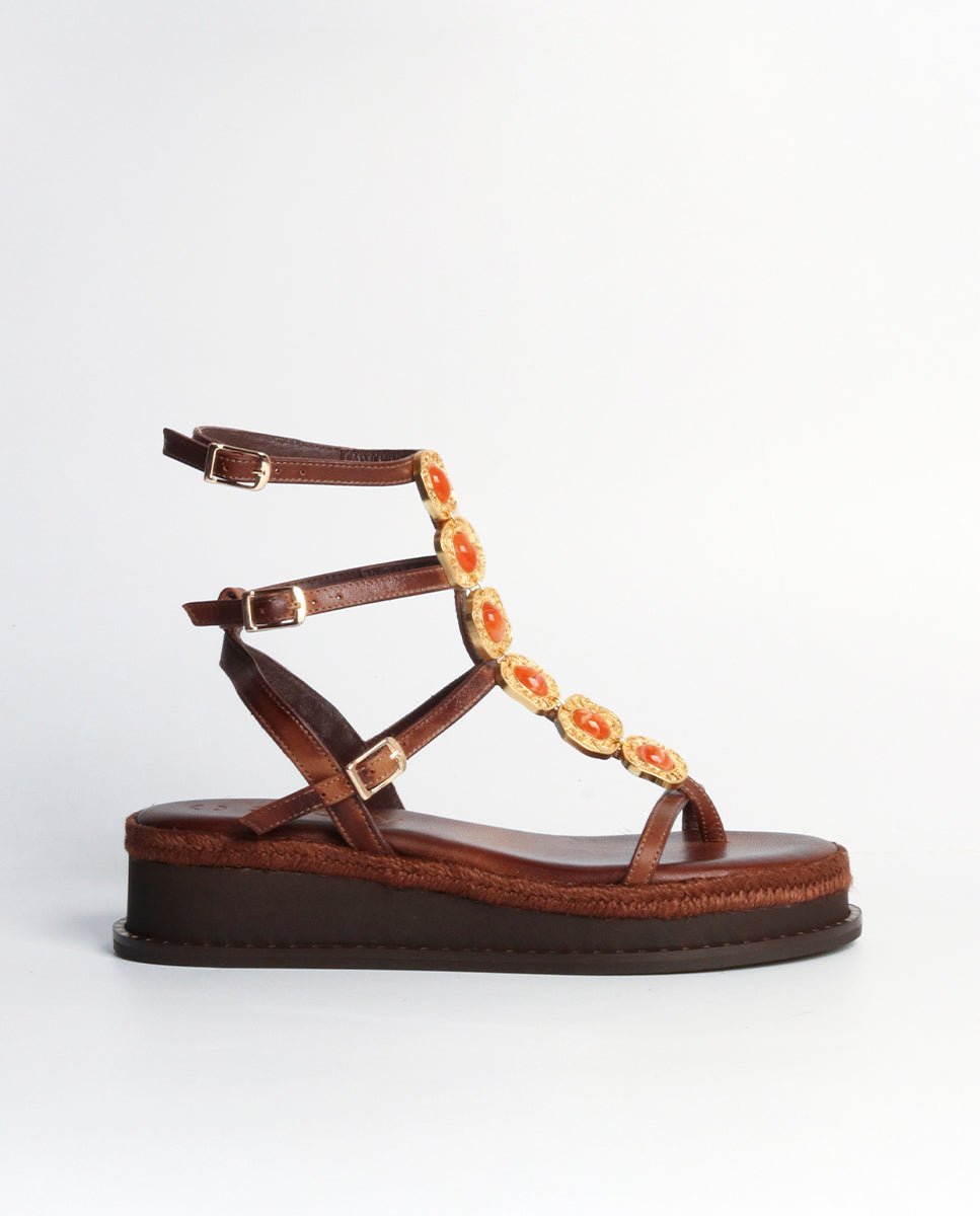 Sandalias Tessa Cuña Choco 4 - cuchy.es
