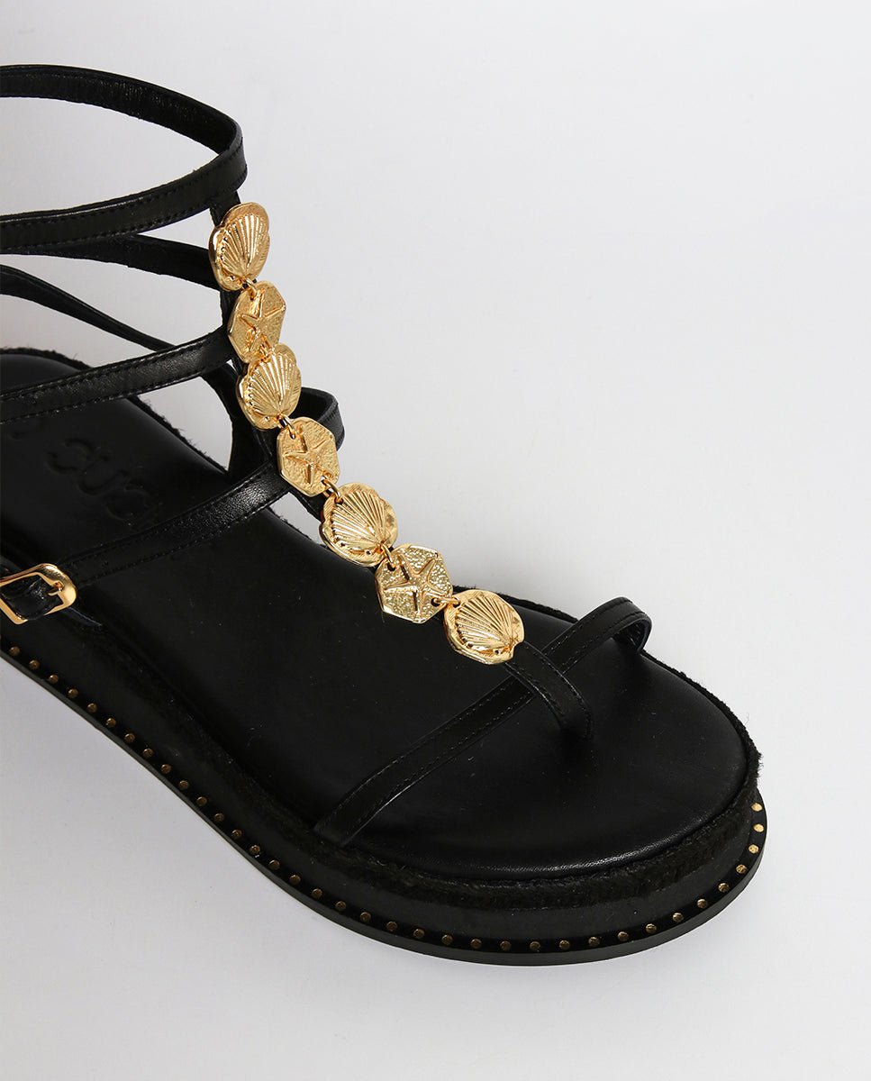Sandalias Vesta Cuña Black 4 - cuchy.es