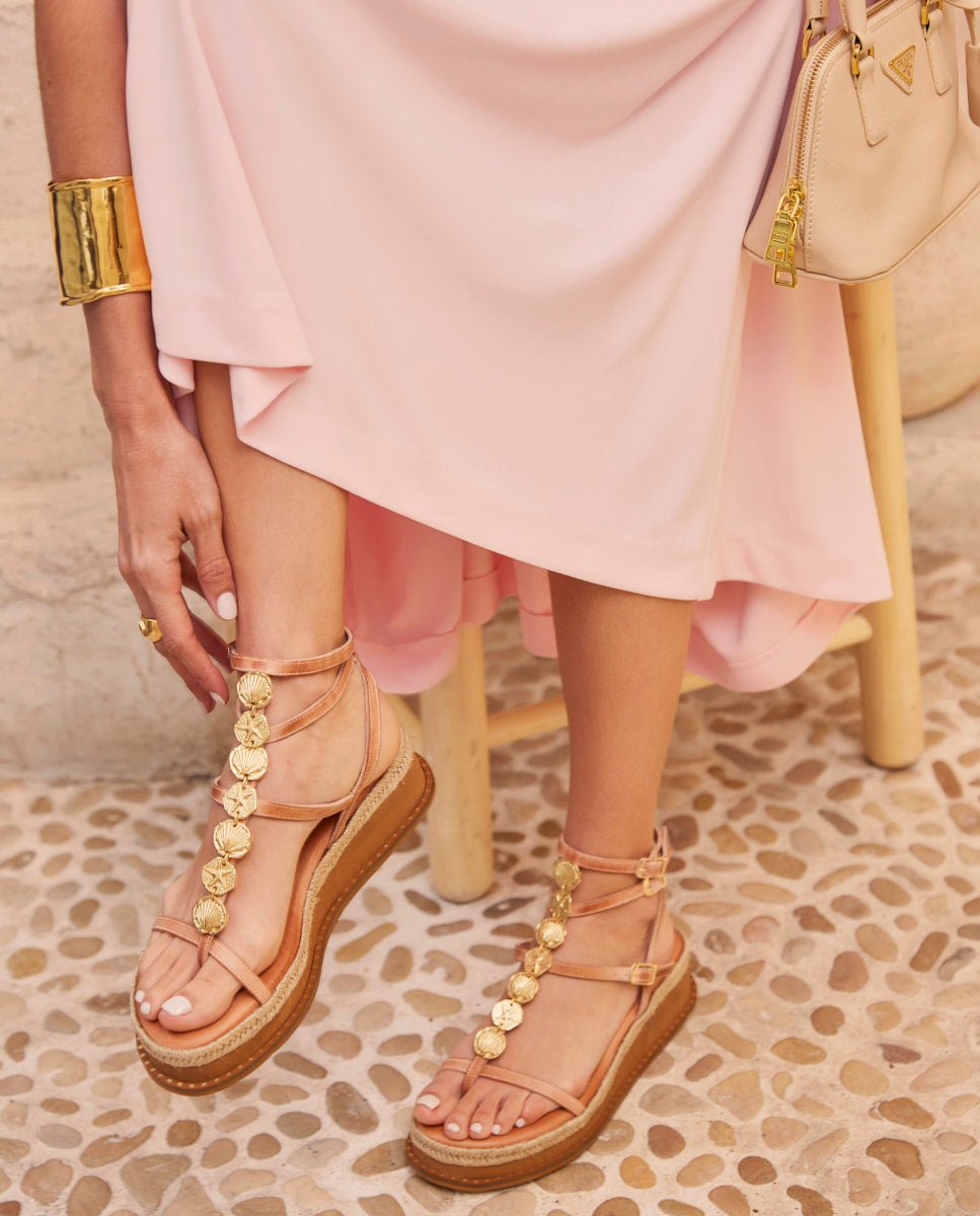 Sandalias Vesta Cuña Natural 4 - cuchy.es