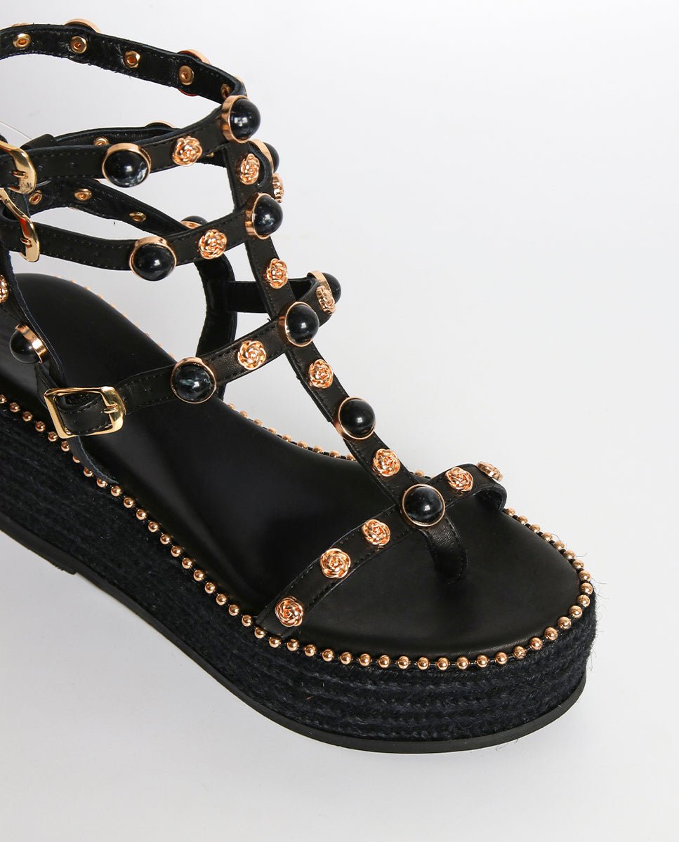 Sandalias Vira Cuña Black 7 - cuchy.es