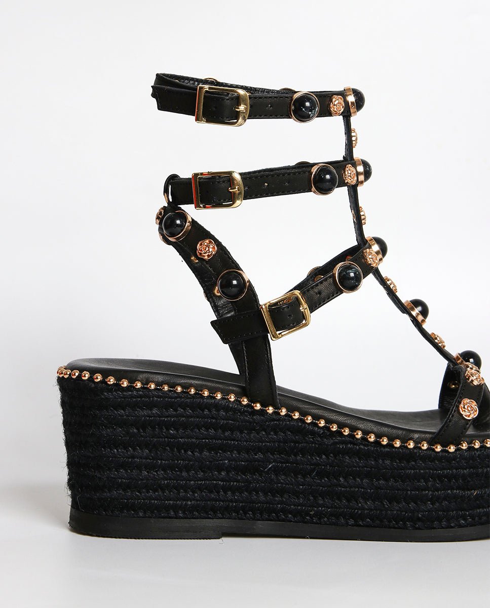 Sandalias Vira Cuña Black 7 - cuchy.es
