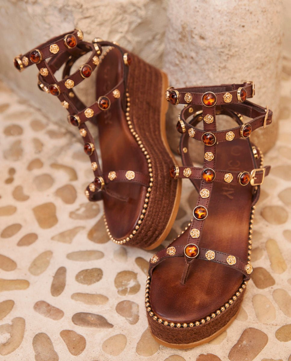 Sandalias Vira Cuña Choco 7 - cuchy.es