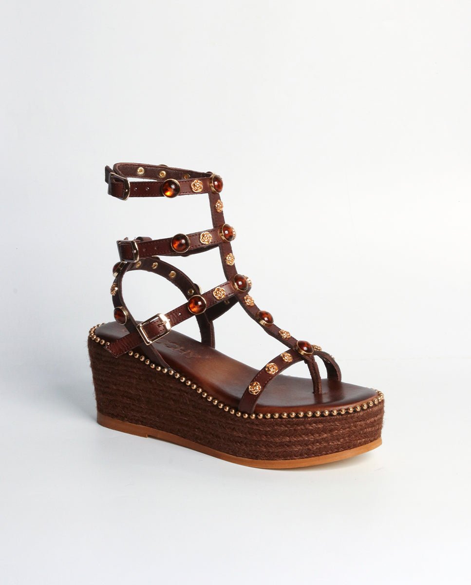 Sandalias Vira Cuña Choco 7 - cuchy.es