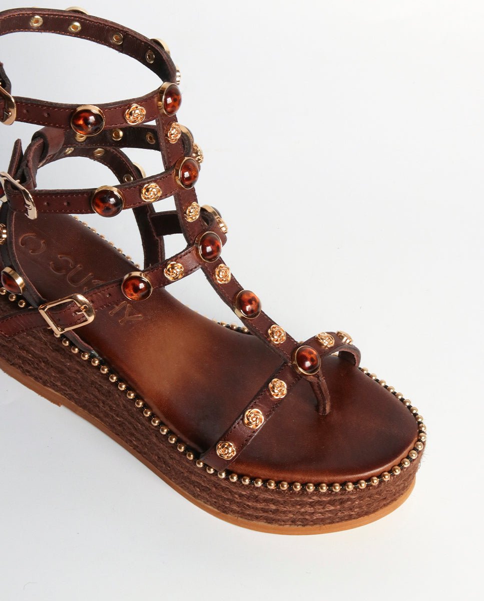 Sandalias Vira Cuña Choco 7 - cuchy.es