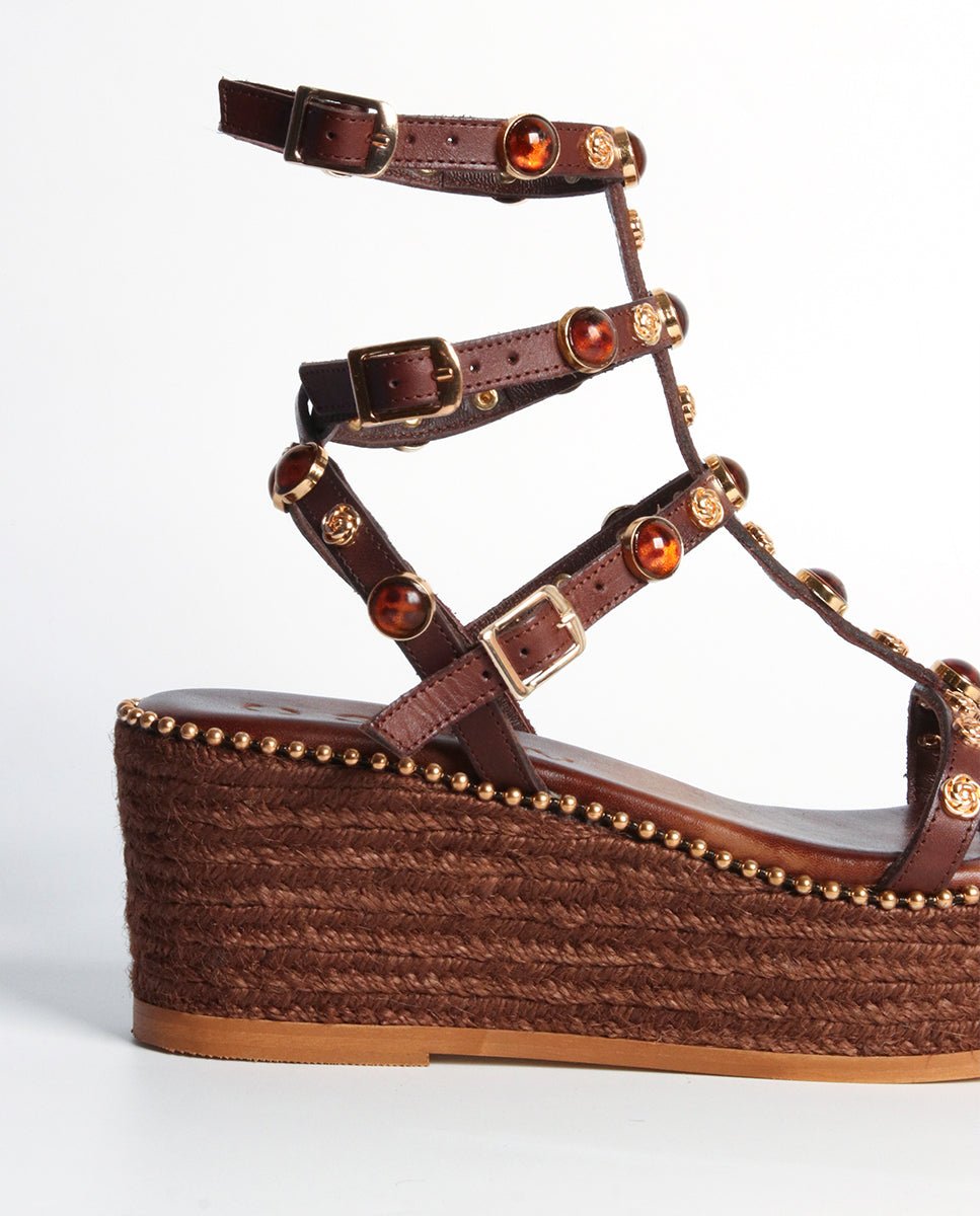 Sandalias Vira Cuña Choco 7 - cuchy.es