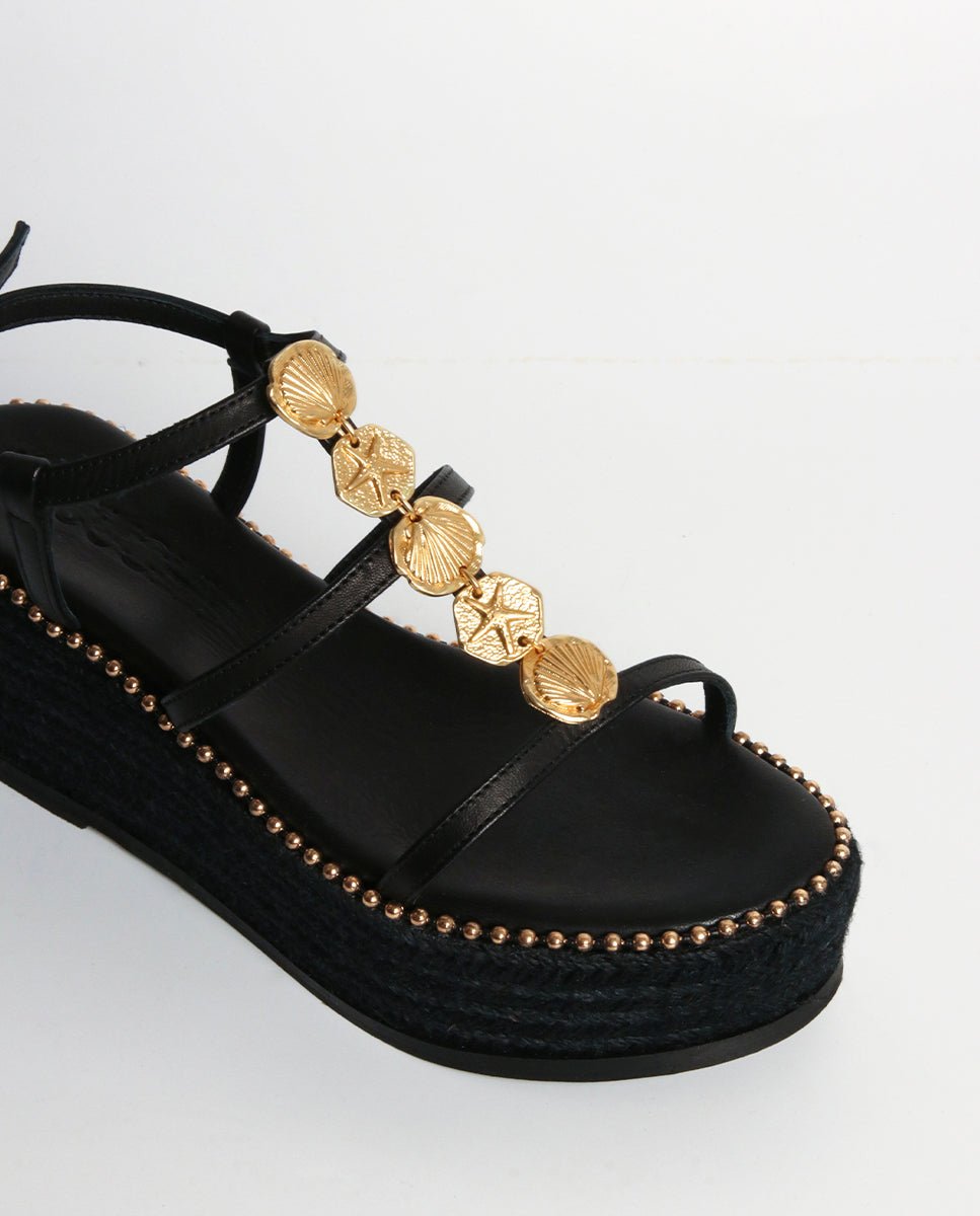 Sandalias Zeia Cuña Black 7 - cuchy.es