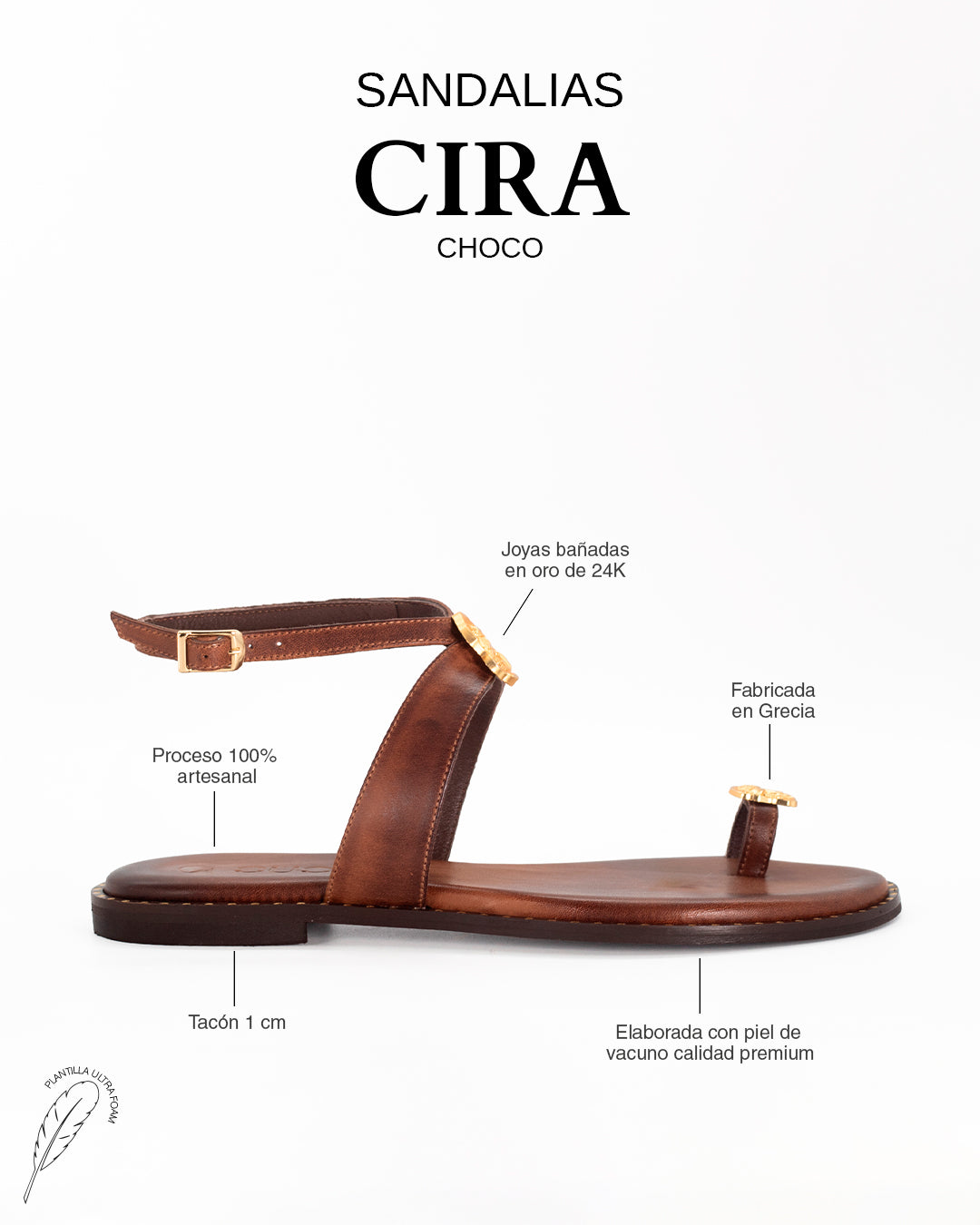 Sandalias Cira Choco