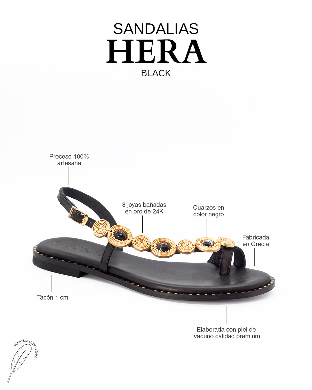 Sandalias Hera Black