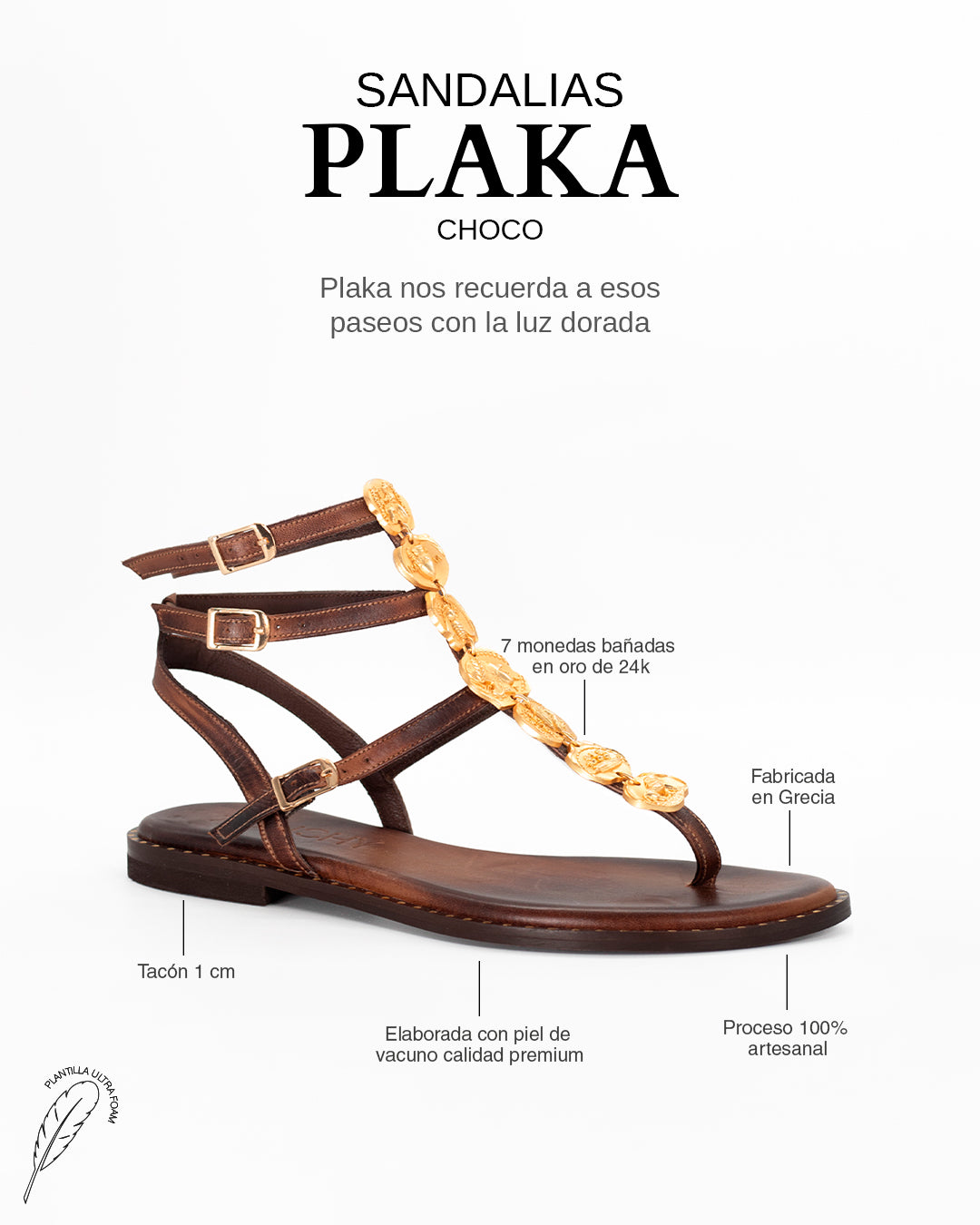 Sandalias Plaka Choco