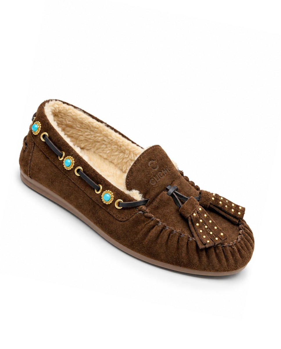Mocasines Siena Choco Borreguito