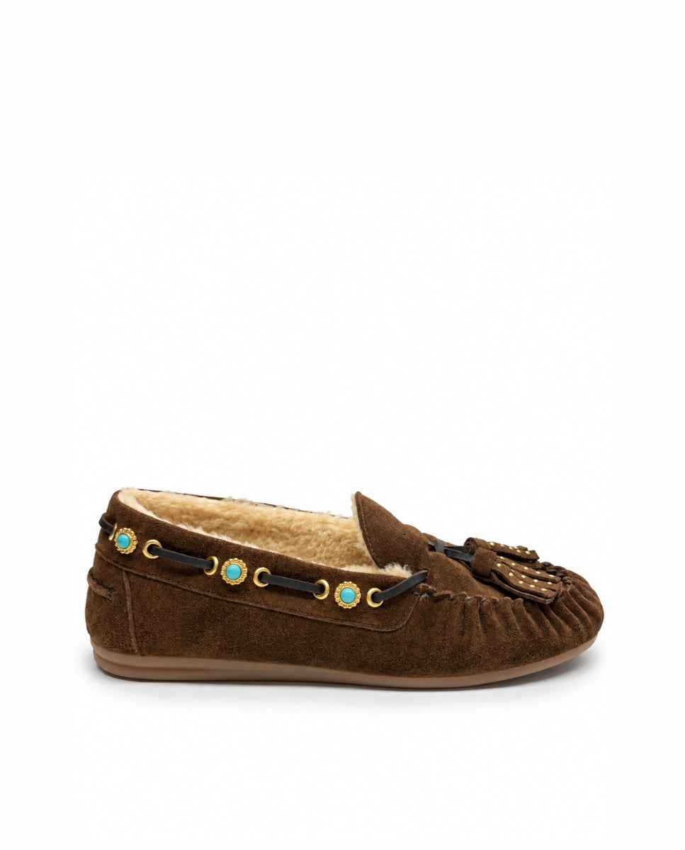 Mocasines Siena Choco Borreguito