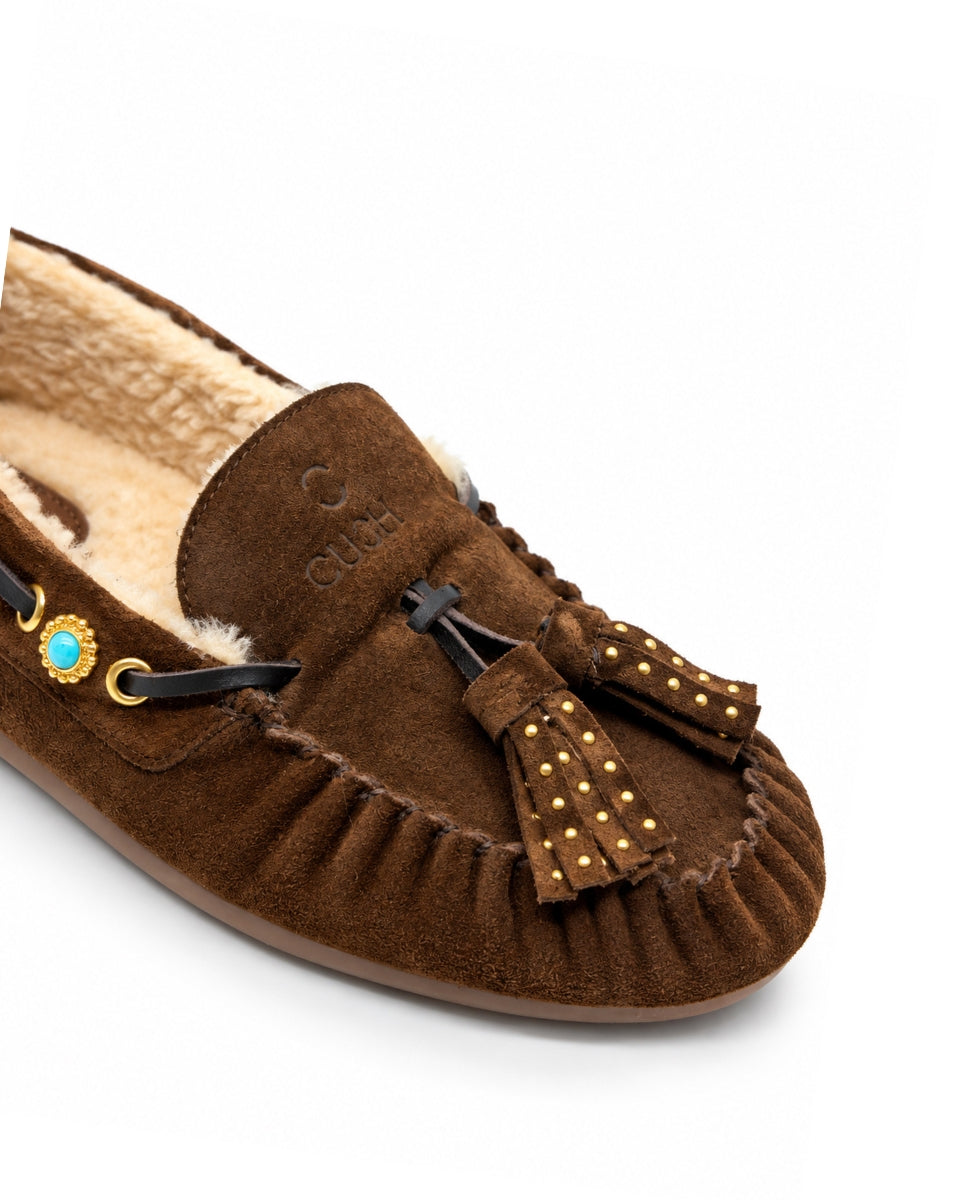Mocasines Siena Choco Borreguito