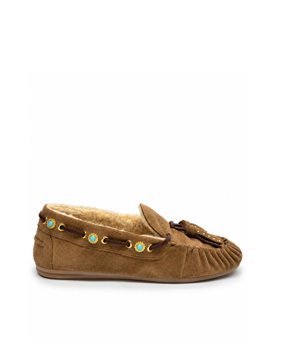Mocasines Siena Taupe Borreguito