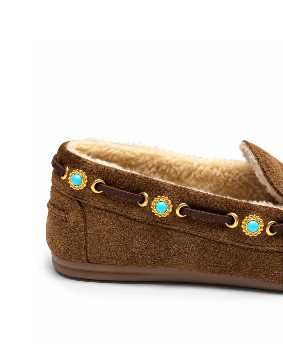 Mocasines Siena Taupe Borreguito