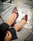 Zapatos de tacón Julieta Burgundy - cuchy.es