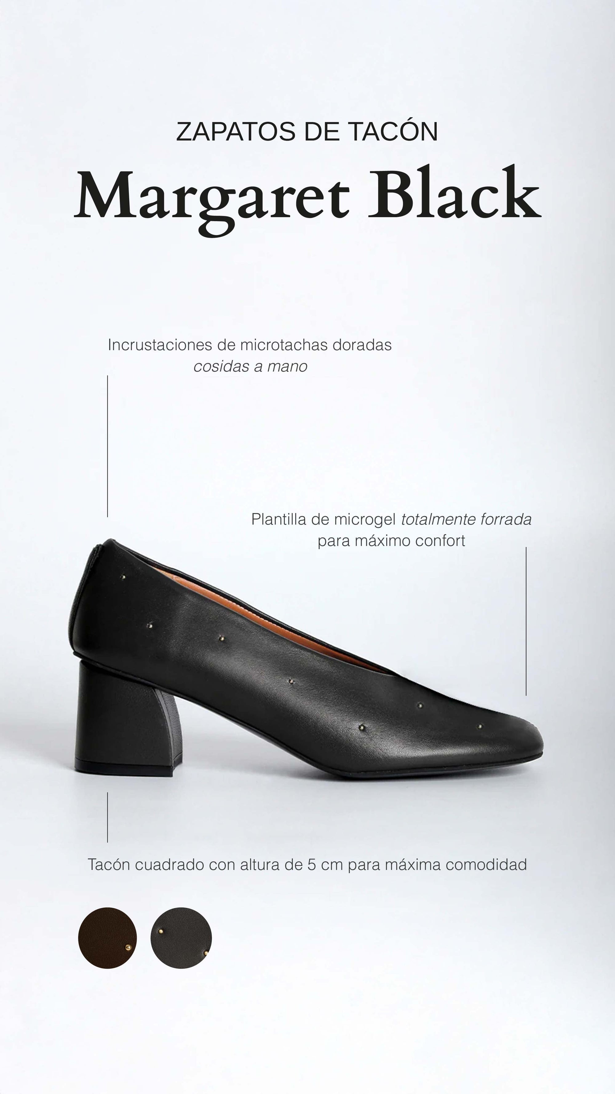 Zapatos de tacón Margaret Black - cuchy.es