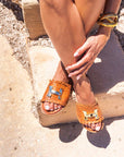 Greek leather sandals | Naxos Choco