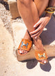 Sandalias griegas de piel | Naxos Choco