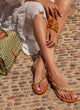 Greek leather sandals | Agnes Natural