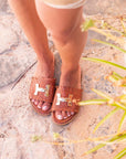 Greek leather sandals | Naxos Choco