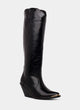 High boot in nappa leather | Valeria Black