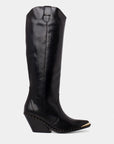 High boot in nappa leather | Valeria Black