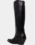 High boot in nappa leather | Valeria Black