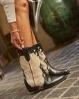 Botas Molly Black y Beige