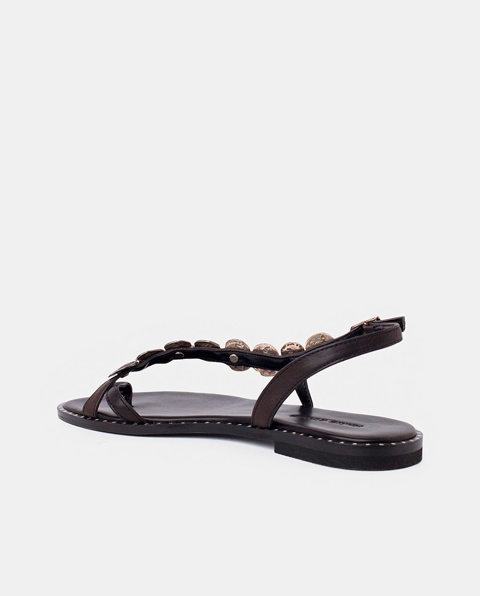 Greek leather sandals | Antiparos Black