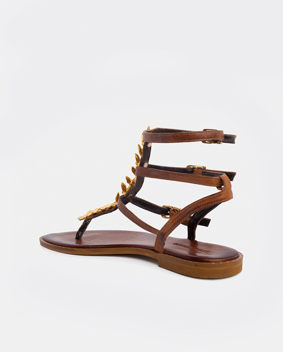 Greek leather sandals | Agape Choco