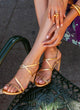 Leather heeled sandals | Cynthia Gold