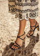 Leather heeled sandals | Cynthia Black