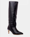 High boot in nappa leather | Alpha Black