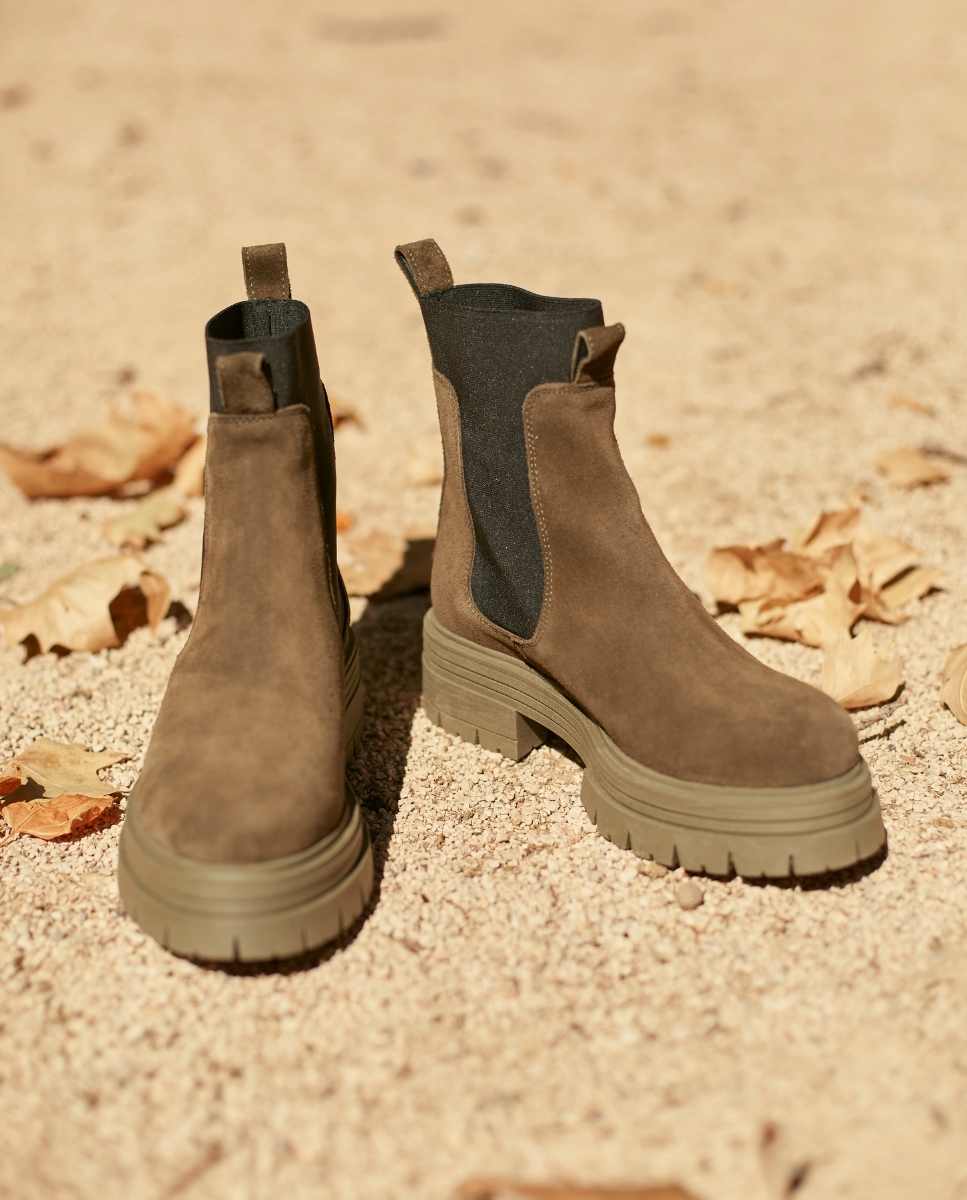 Botines Vivian Kaki - cuchy.es