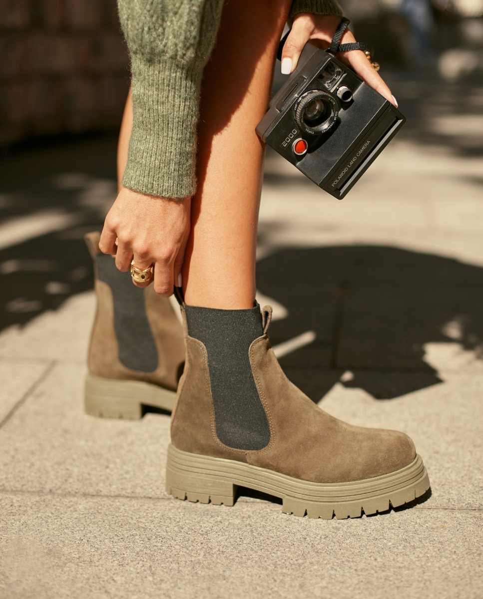 Botines Vivian Kaki - cuchy.es