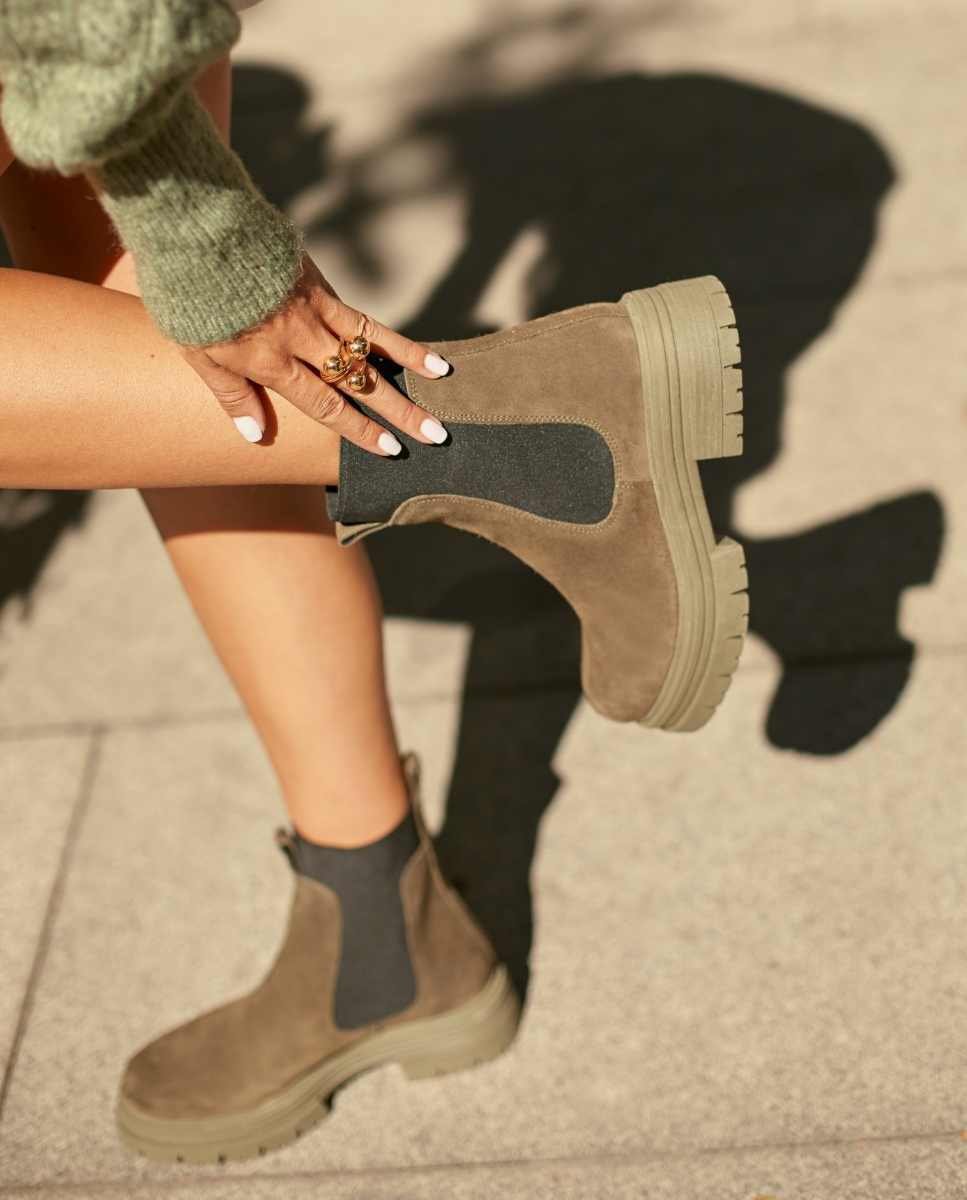 Botines Vivian Kaki - cuchy.es