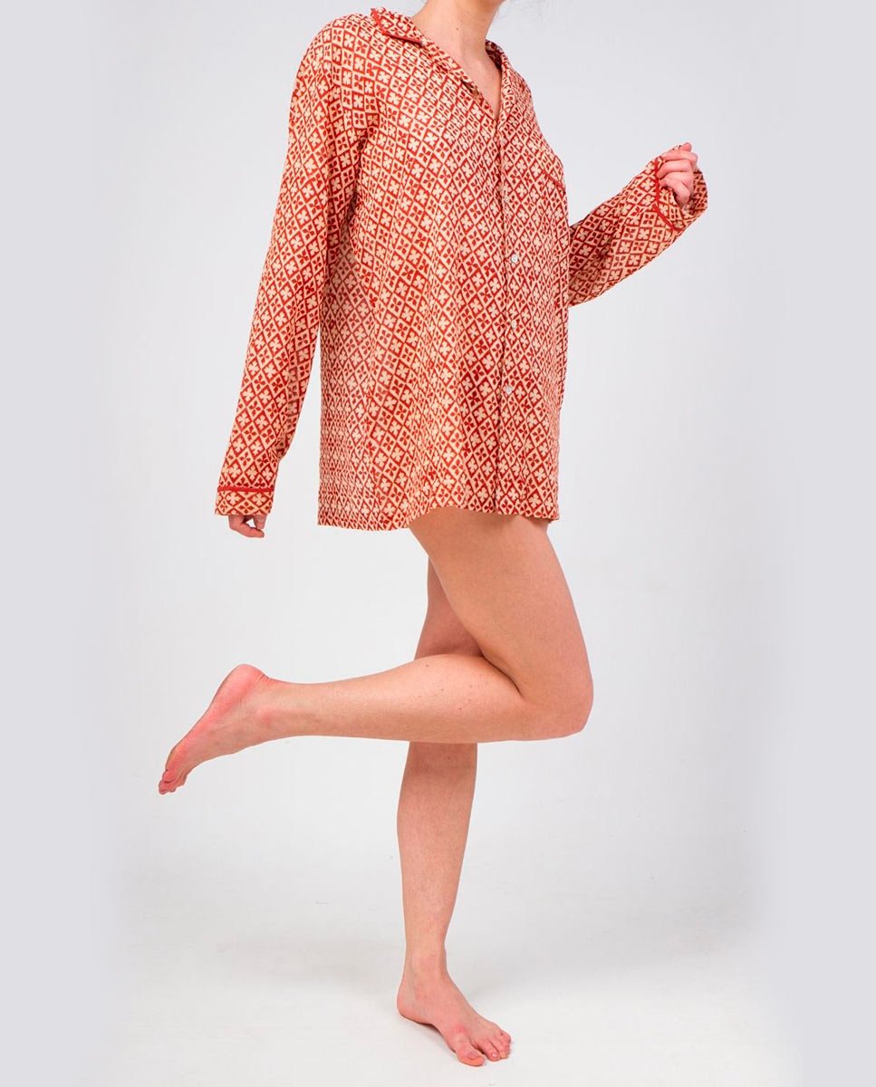 Camisa Iris Rojo cruces - cuchy.es