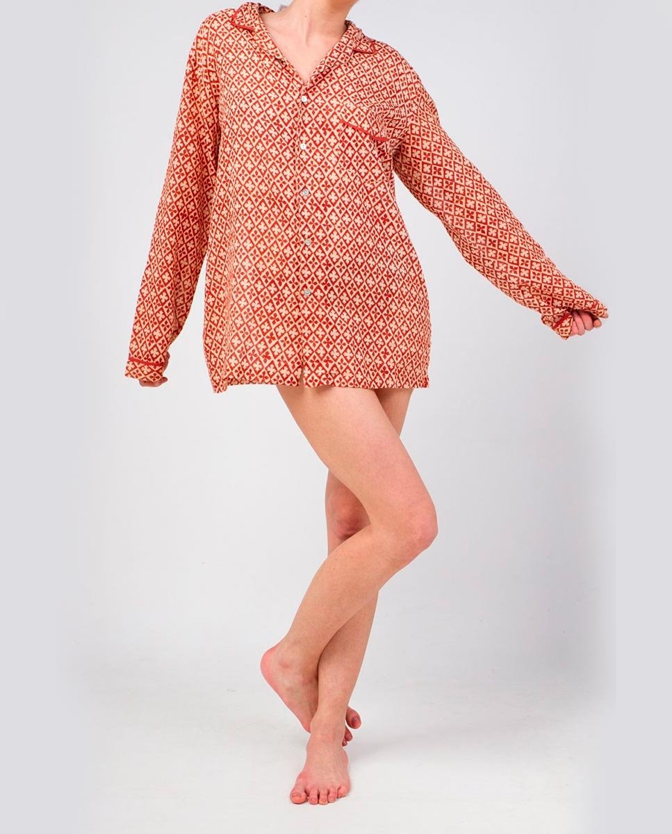 Camisa Iris Rojo cruces - cuchy.es