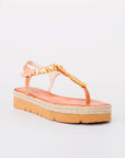 Greek leather sandals | Kea Natural Platform