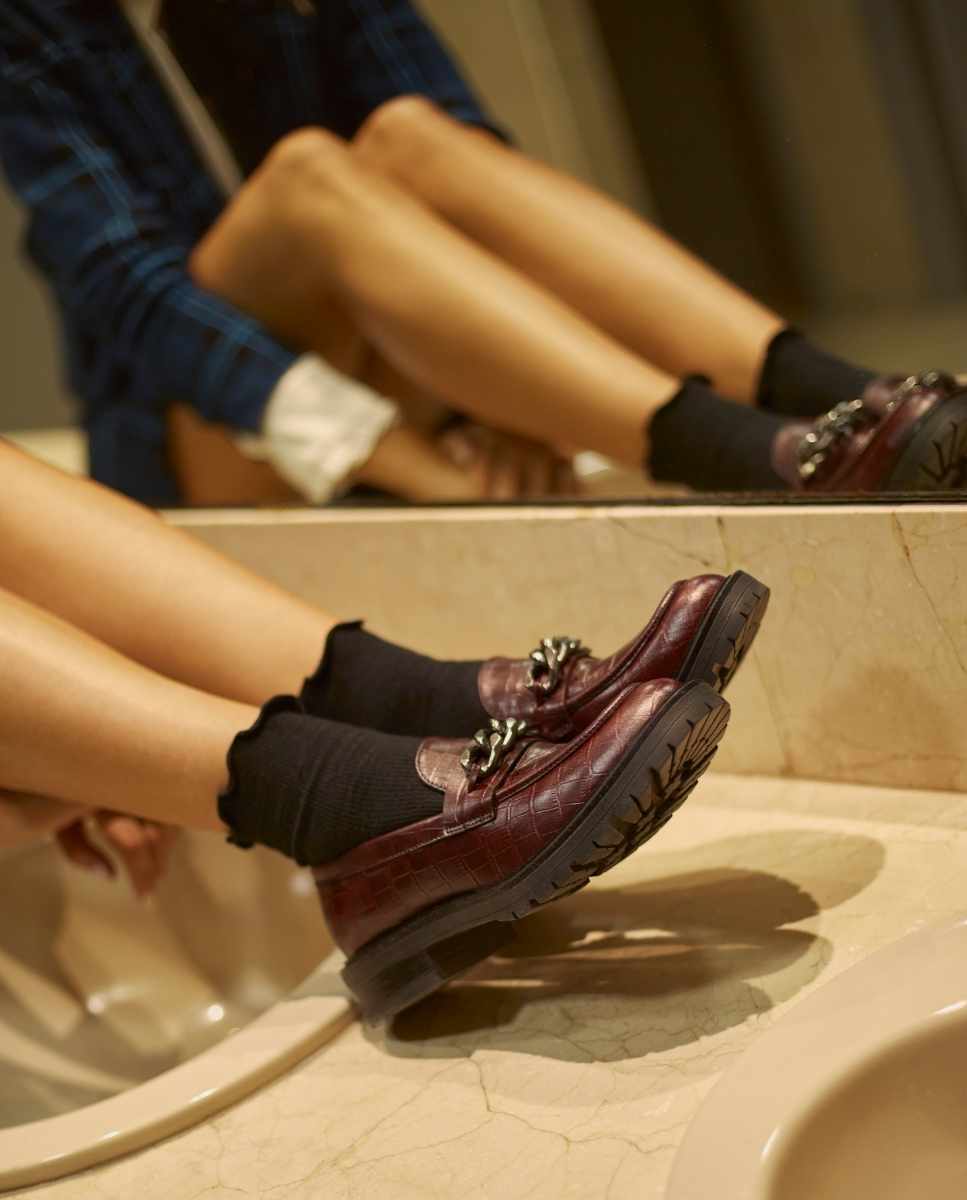 Mocasín en piel coco | Gades Wine - cuchy.es
