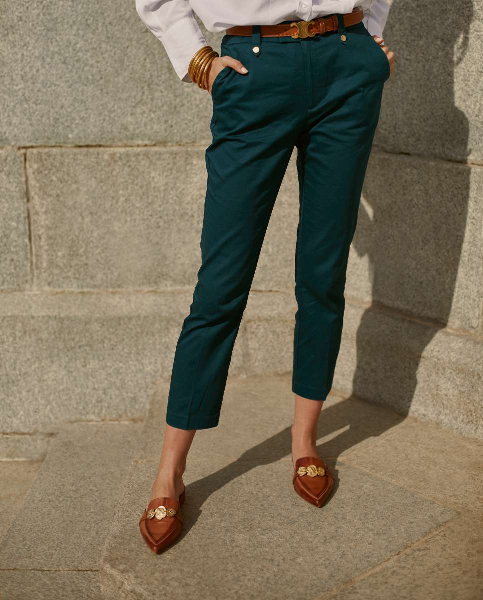 Leather Mule with gold coins | Gaia Choco