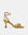 Heeled sandals and metallic leather | Gisele Mirror Gold