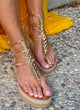 Greek leather sandals | Agape Natural Platform