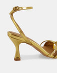 Sandalias de tacón Gisele Mirror Gold