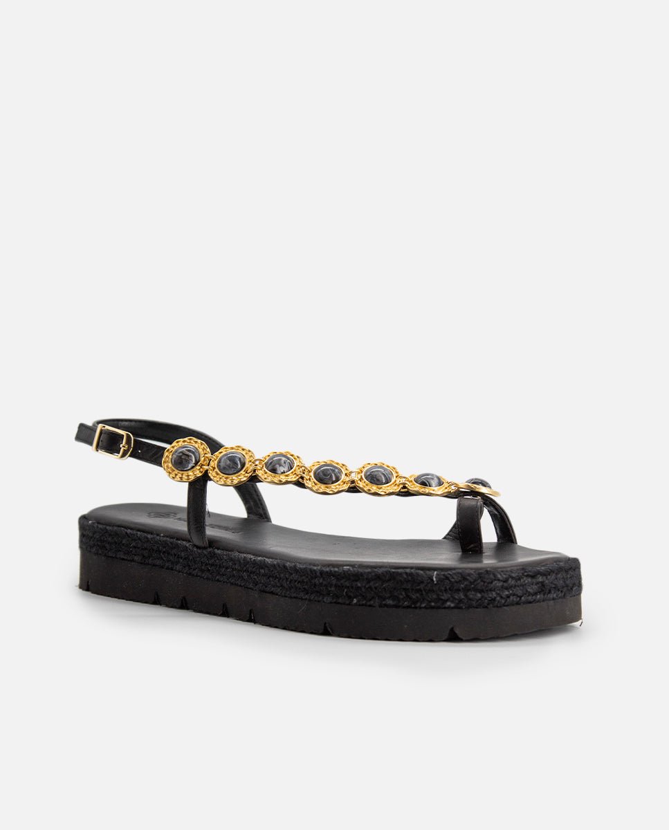 Sandalias Adrienne Plataforma Black - cuchy.es