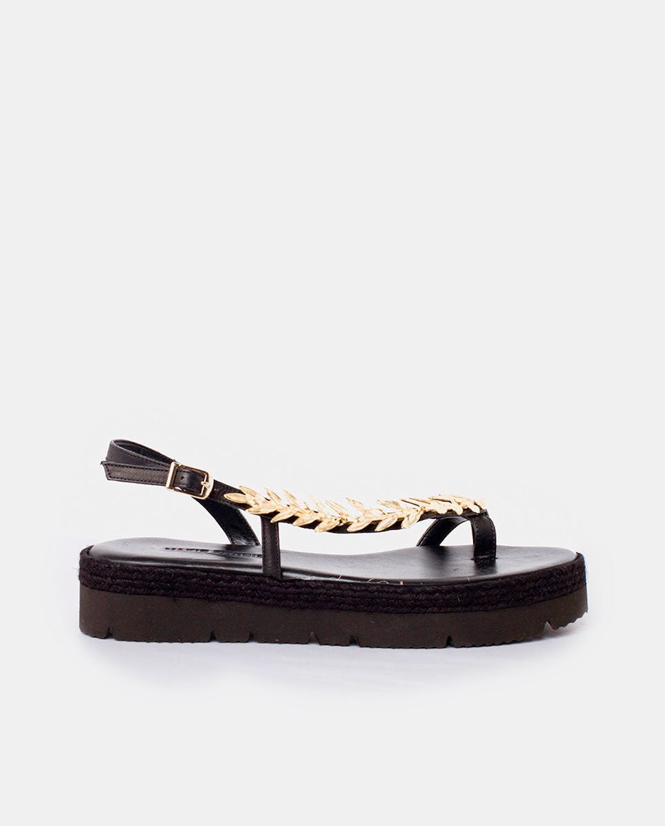 Sandalias Agnes Plataforma Black - cuchy.es
