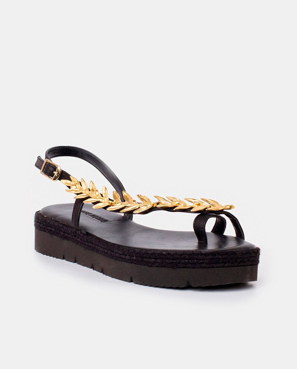 Sandalias Agnes Plataforma Black - cuchy.es