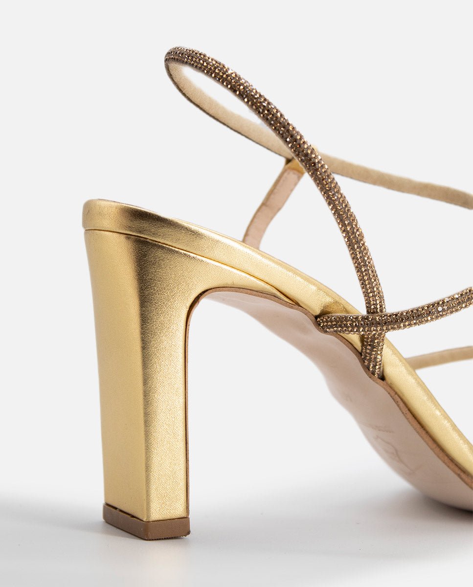 Sandalias de tacón Elma Gold - cuchy.es