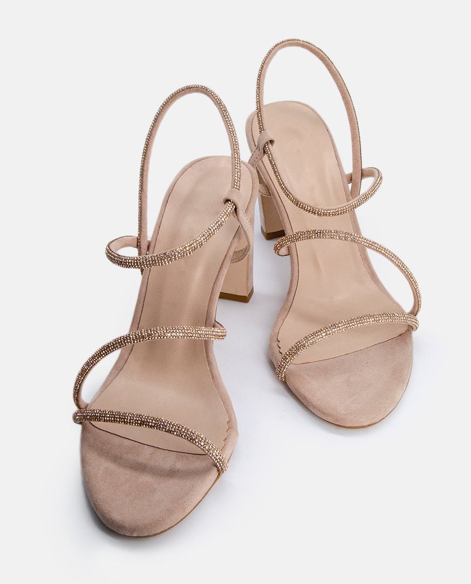 Sandalias de tacón Elma Natural - cuchy.es